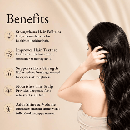 Herbal Hair Oil | Semi-Filtered Formula with Rosemary, Bhringraj, Amla, Hibiscus, Kalonji, Argan & Jojoba Oils | 200ml